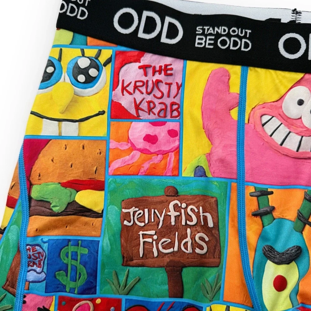Odd Sox SpongeBob SquarePants Boxer Briefs Mens Size Large Underwear Nickelodeon